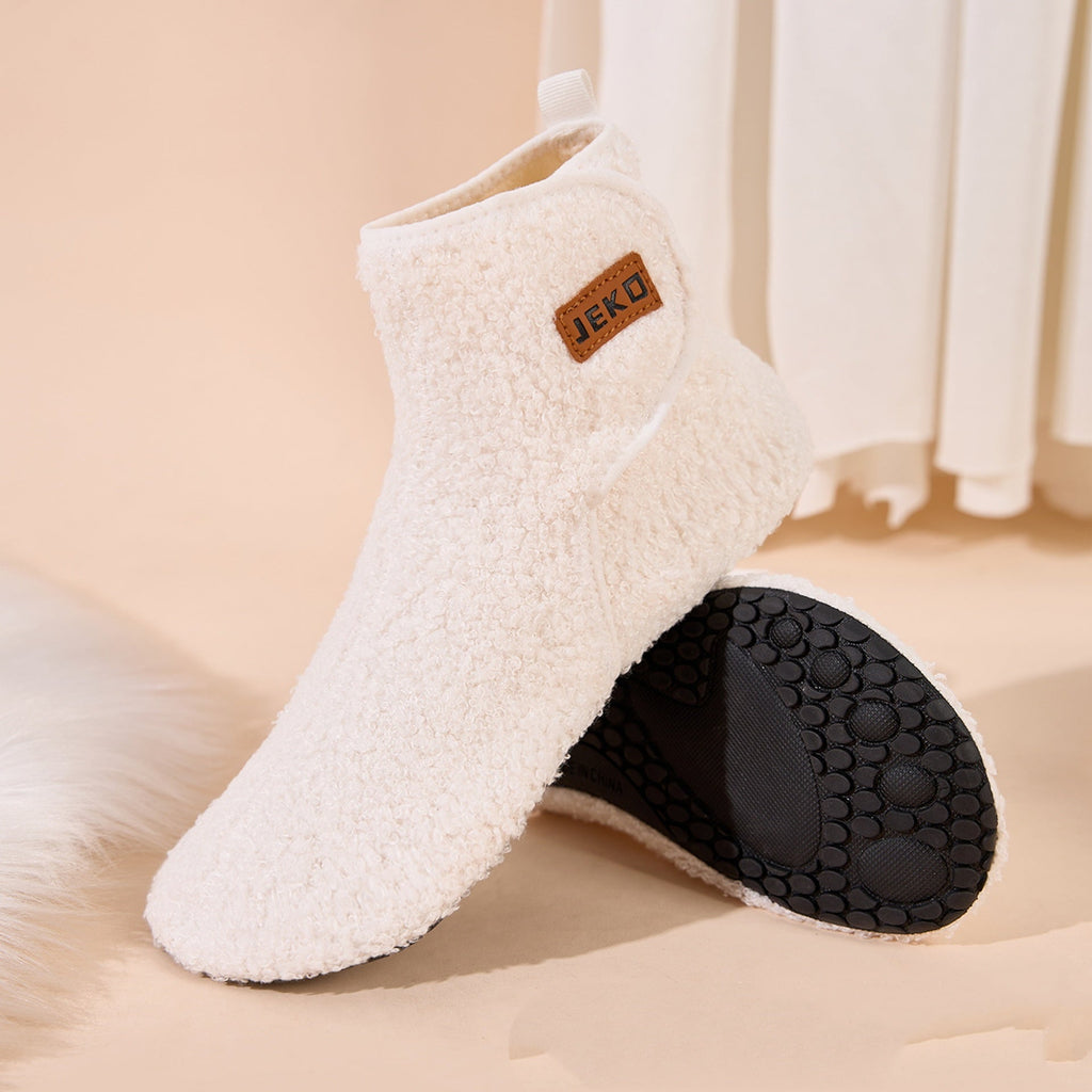 Women's Non-Slip Indoor Snow Boots | Warm Fleece-Lined Home Slippers